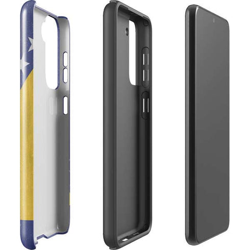 Bosnia and Herzegovina Flag Distressed Galaxy S21 FE Pro Case